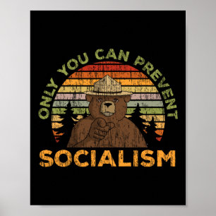 Nur du kannst den Sozialismus für einen Sozialismu Poster