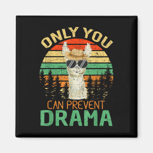 Nur du kannst Drama Lama Camping verhindern Magnet
