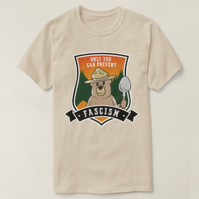 Nur du kannst Faschisten vorbeugen T-Shirt (Design vorne)