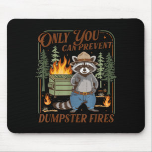 Nur du kannst Müllcontainerbrände verhindern Mousepad