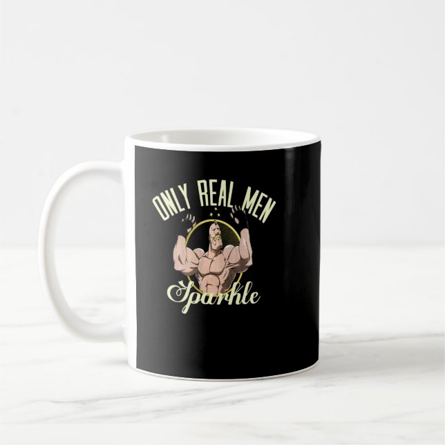 Nur echte Männer funkeln Kaffeetasse (Links)