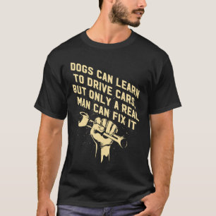 Nur echte Männer reparieren Auto-Mechanik-Spaß T-Shirt