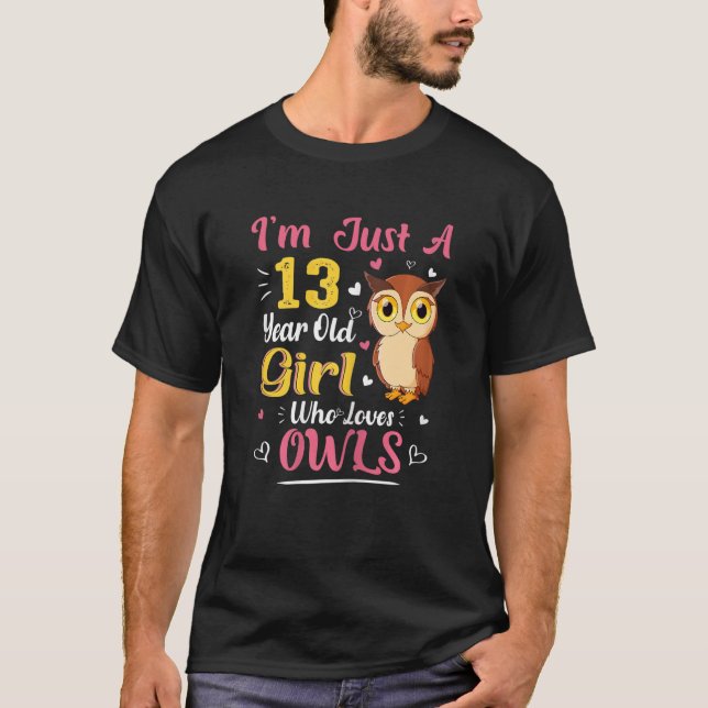 Nur ein 13-jähriges Mädchen, das die Liebe zum 13. T-Shirt (Vorderseite)