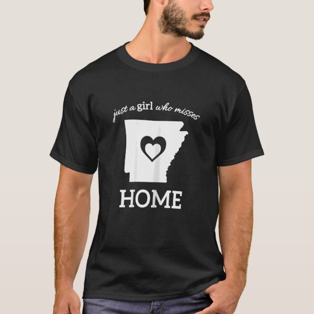 Nur ein Arkansas-Mädchen, das Zuhause mit der Fami T-Shirt (Vorderseite)