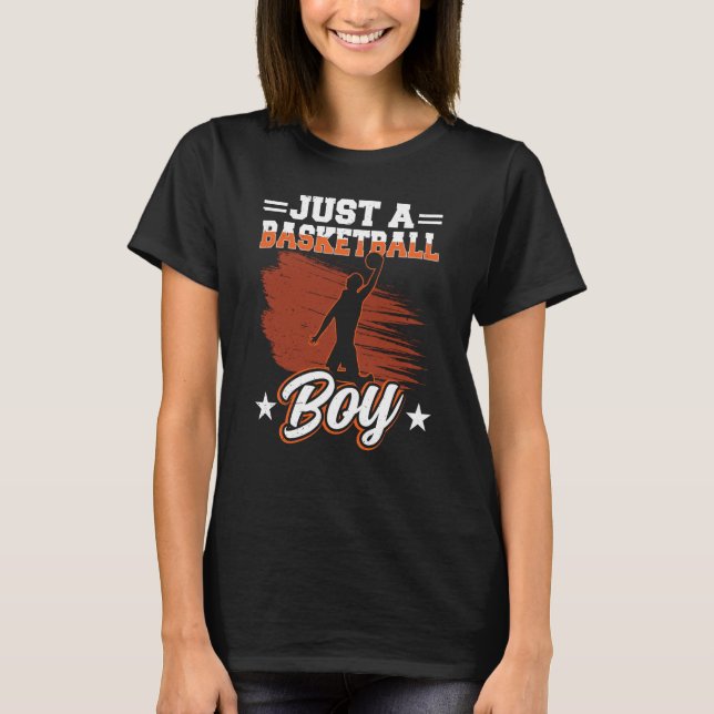 Nur ein Basketball Boy Coach Match Team T-Shirt (Vorderseite)