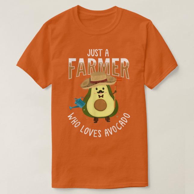 Nur ein Bauer, der Avocado Lieben, Guacamole Food  T-Shirt (Design vorne)