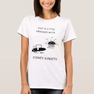 Nur ein bisschen besessen von Sydney-Sonnenuntergä T-Shirt