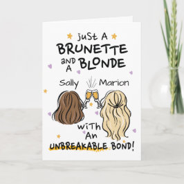 Nur ein brünetter und blonder Individuelle Name Einladung