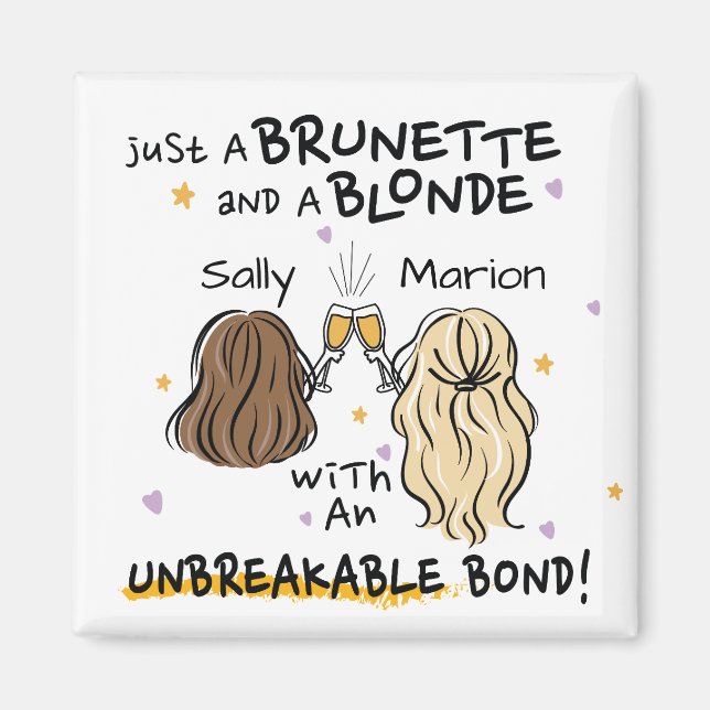 Nur ein brünetter und blonder Individuelle Name Ma Magnet (Vorne)
