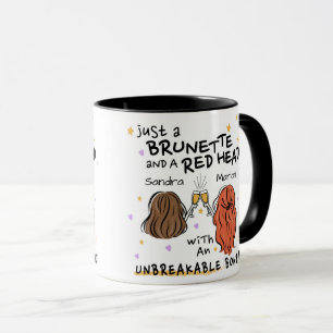 "Nur ein Brünetter und ein roter Kopf" Custom Tass Tasse