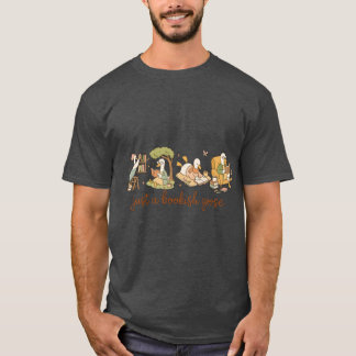 Nur ein büchervernarrter Gänse-Lesetrupp-Sammelban T-Shirt