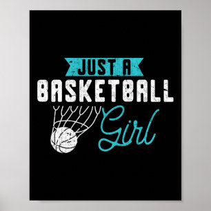 Nur ein Bysketbyll Girl Bysketbyll Player Women By Poster
