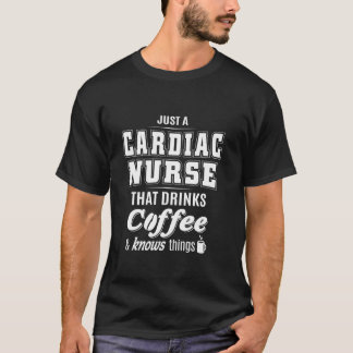 Nur ein Cardiac Nurse Funny Coffee Drink Lover Gi T-Shirt
