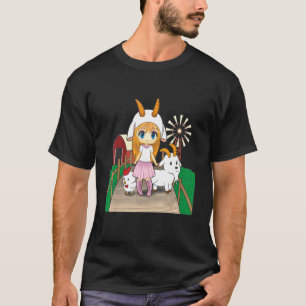 Nur ein Chibi-Mädchen, das Ziegen und Hühner liebt T-Shirt