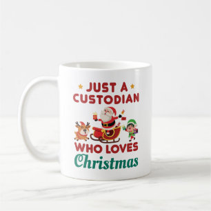 Nur ein Custodian, der Weihnachten Lieben Kaffeetasse