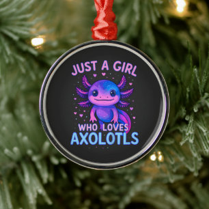 Nur ein der Axolotl liebt Ornament Aus Metall