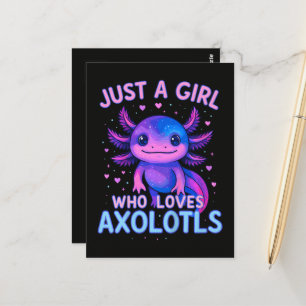 Nur ein der Axolotl liebt Postkarte