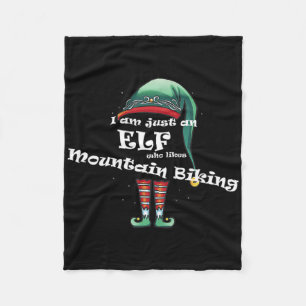 Nur ein Elf, der Mountainbike-Design für einen mag Fleecedecke