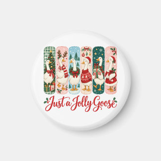 Nur ein fröhlicher Gänse-Weihnachten Magnet