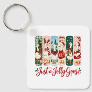 Nur ein fröhlicher Gänse-Weihnachten Schlüsselanhänger