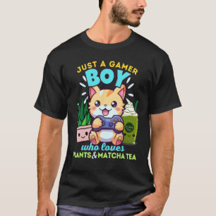 Nur ein Gamer-Vater, der Pflanzen Matcha Lattes &  T-Shirt