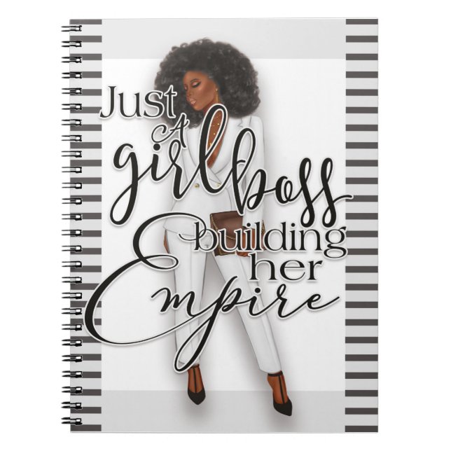 Nur ein Girl Boss Gebäude Ihr Empire-Notebook Notizblock (Vorderseite)