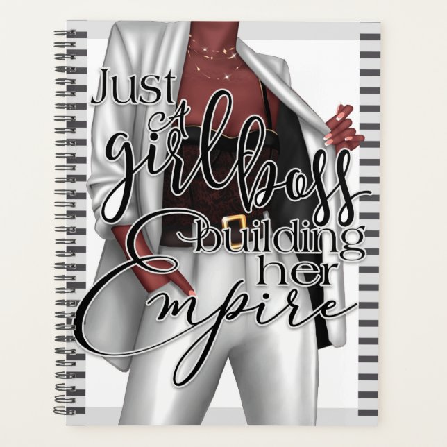 Nur ein Girl Boss Gebäude Ihr Empire-Notebook Planer (Vorderseite)