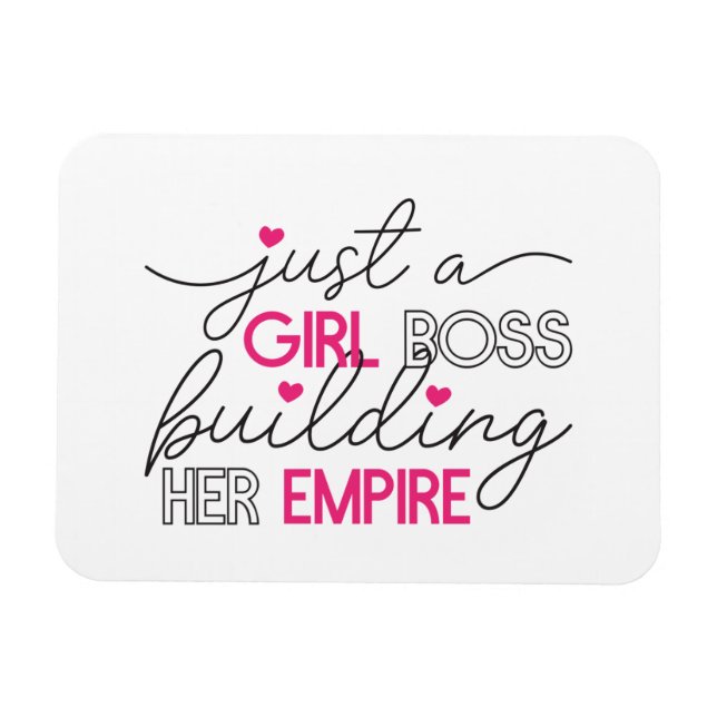 Nur ein Girl Boss Gebäude ihr Reich Magnet (Horizontal)