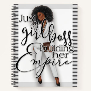 Nur ein Girl Boss Gebäude Ihr Reich Notizbuch