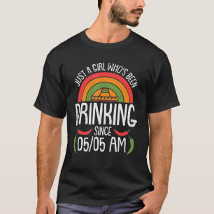 Nur ein Girl Cinco De Mayo trinkt mexikanische Fie T-Shirt