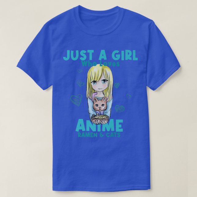 Nur ein Girl-Shirt, das Anime Cats R Lieben T-Shirt (Design vorne)