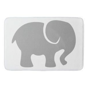 Nur ein grauer Elefant Badematte