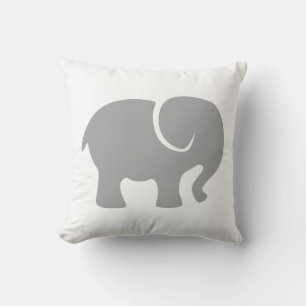 Nur ein grauer Elefant Kissen