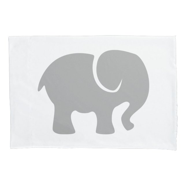 Nur ein grauer Elefant Kissenbezug (Vorderseite)