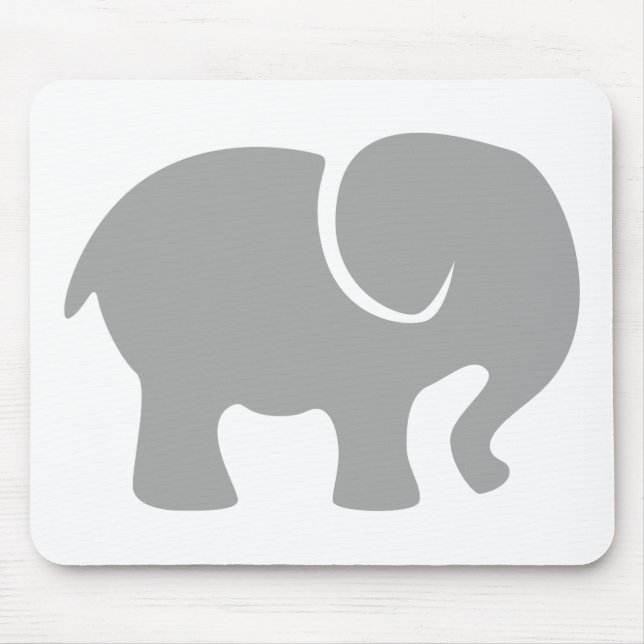 Nur ein grauer Elefant Mousepad (Vorne)