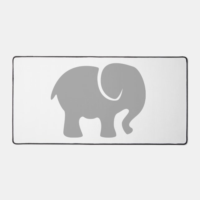 Nur ein grauer Elefant Schreibtischunterlage (Vorderseite)