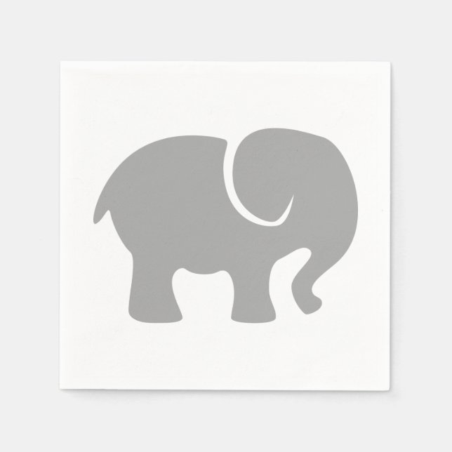 Nur ein grauer Elefant Serviette (Vorderseite)