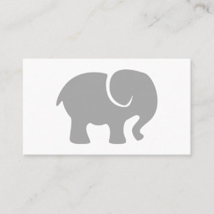 Nur ein grauer Elefant Visitenkarte