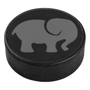 Nur ein grauer Elephant Hockey Puck