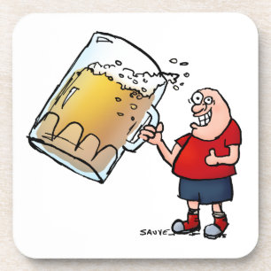 Nur ein großer Bier-Typ Getränkeuntersetzer