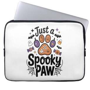 Nur ein gruseliger Pfoten-PNG, Hund Halloween Laptopschutzhülle