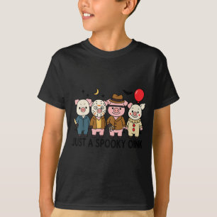 Nur ein gruseliger Quiekser lustiger Schwein Geist T-Shirt