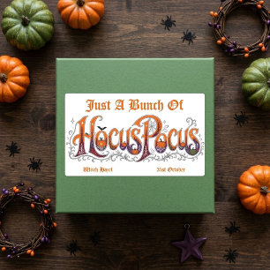 Nur ein Haufen Hocus Pocus Moderne Typografie Cute Rechteckiger Aufkleber