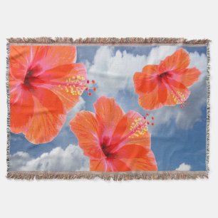 Nur ein Hibiskus Blossom + Ihr Text & Ideen Decke