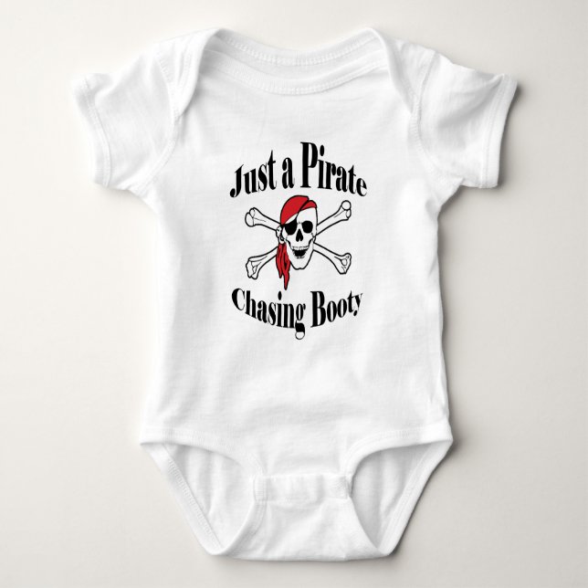 Nur ein Hintern der Piratenjagd Baby Strampler (Vorderseite)