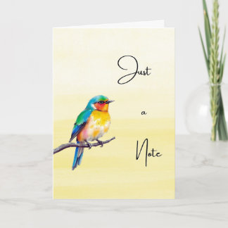 Nur ein Hinweis - Songbird Gefaltete Ermutigungska Karte