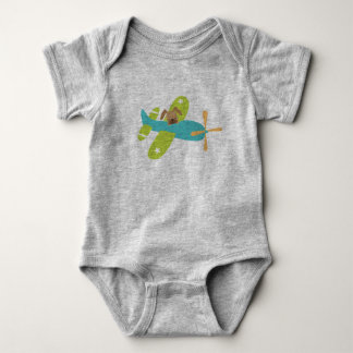Nur ein Hund im Flugzeug Unisex Jumper Baby Strampler