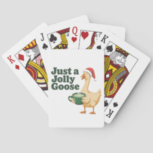 Nur ein Jolly Goose Christmas Bird Liebhaber Spielkarten