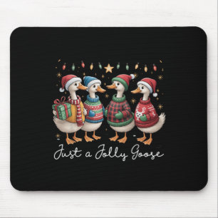 Nur ein Jolly Goose Funny Goose Santa Reindeer Nie Mousepad