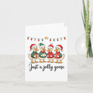 Nur ein Jolly Goose Weihnachtsfeiertag Karte